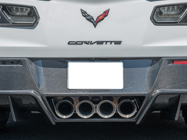 2014-2019 CORVETTE C7 GM FACTORY PACKAGE CARBON FIBER REAR BUMPER DIFFUSER